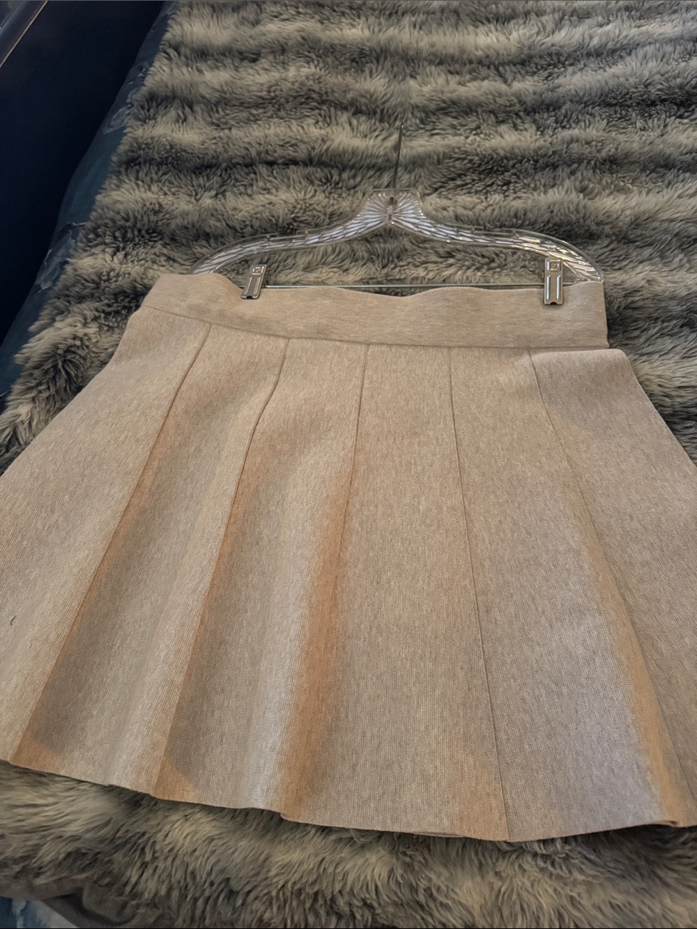 Club Monaco Beige Cream Flared Skater Mini Skirt